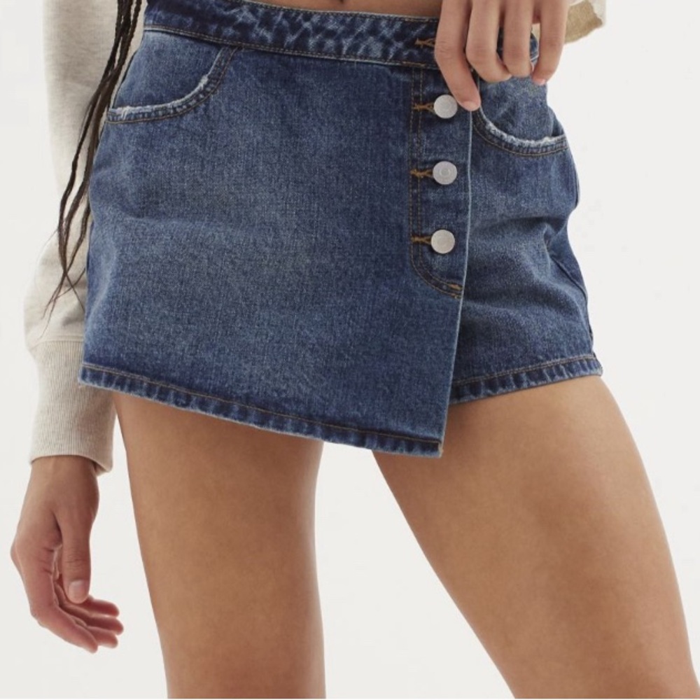 [SOLD] Urban Outfitters BDG Skye Denim Skort- Color: Medium Blue- Size 31